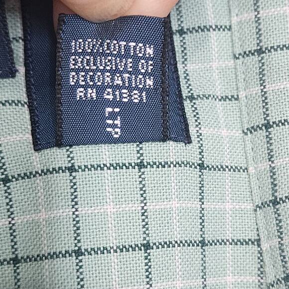 Ralph Lauren Shirt Mens 3XB Green Check Classic Fit Button Down - Picture 6 of 6